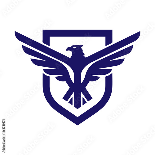  Eagle and shield logo emblem design,