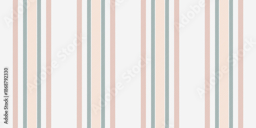 Light texture vector pattern, neat stripe textile fabric. Sulti vertical seamless lines background in white and red colors.