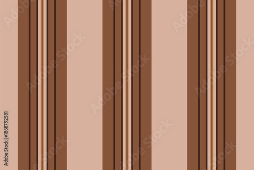 Rectangle stripe texture seamless, marriage vertical lines fabric. Strip pattern vector textile background in orange and dark colors.