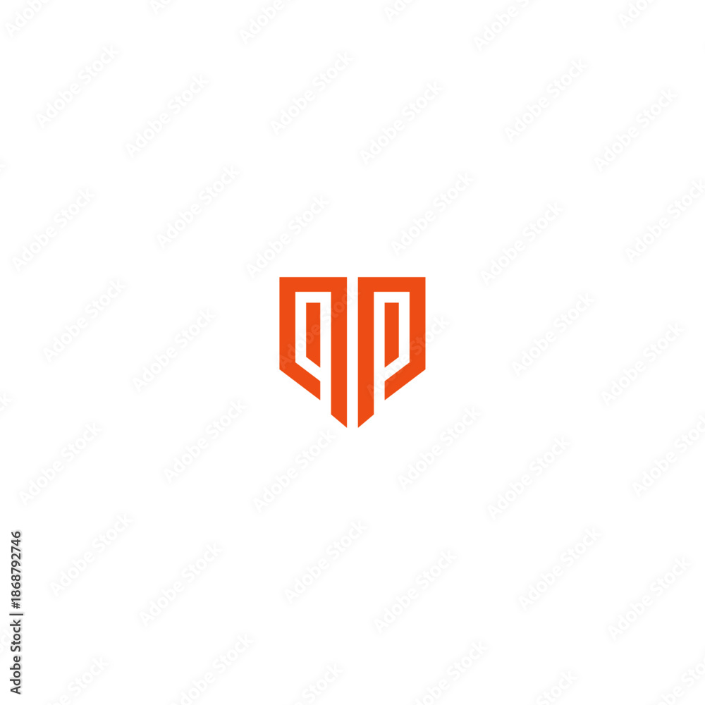 Obraz premium Letter P logo icon flat vector design