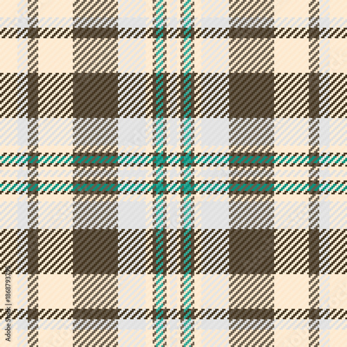 Knot pattern background seamless, line plaid tartan vector. Artwork check fabric textile texture in papaya whip and pastel colors.