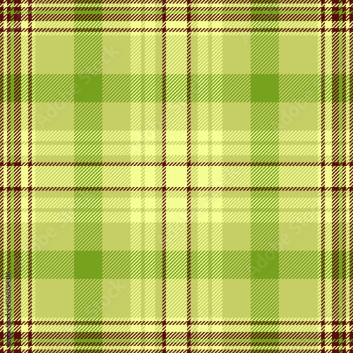 Infinity plaid fabric textile, multi vector pattern tartan. Real check background seamless texture in lime and red colors.