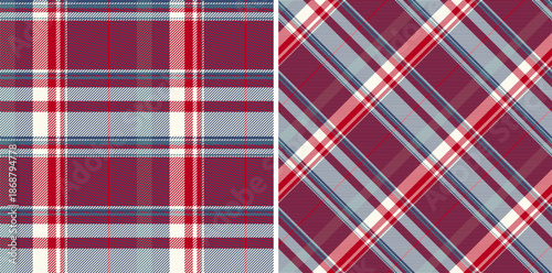 Fabric texture plaid of background pattern textile with a vector tartan seamless check. Set in favorite colors for stylish oilcloth and other kitchen decor.