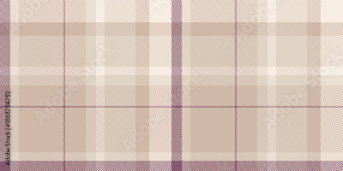Overlayed textile seamless plaid, pure fabric check tartan. Drapery texture pattern background vector in light and linen colors.