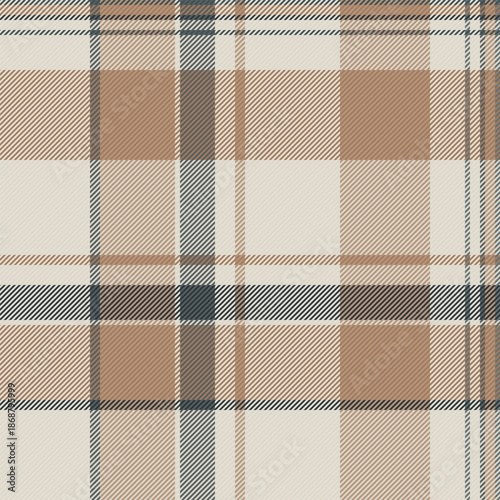 Loft check tartan textile, individuality background seamless plaid. Fire texture vector fabric pattern in orange and light colors.