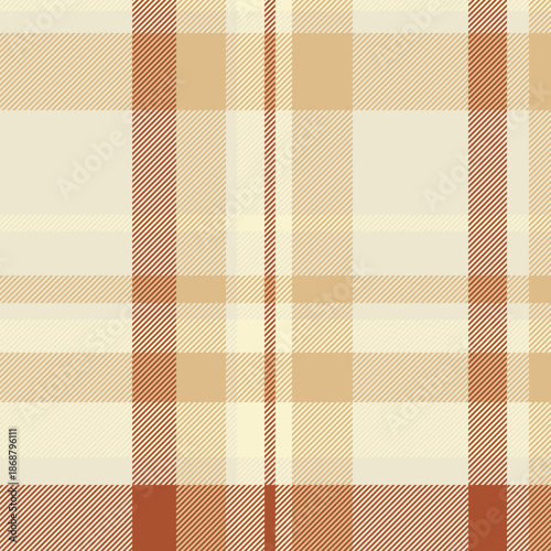 Teenager background fabric tartan, book plaid seamless check. Invitation pattern vector textile texture in light and burly wood colors.