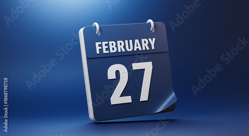 calendar page for february 27