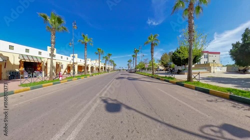 POV from a car driving around in Fez, Morocco