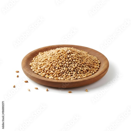 wheat grains in a plate
