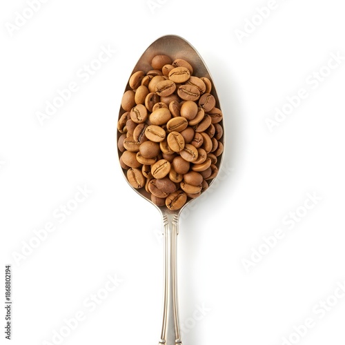 spoon with coffee beans
