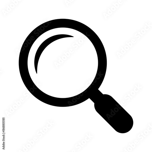 Search Icon, Magnifying Glass Symbol for Interface Design