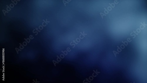 generic corporate non-descript background wallpaper animation with a soft blue and black dark gradient of defocussed misty clouds and fog with a technology tech business and science feel theme 4K 