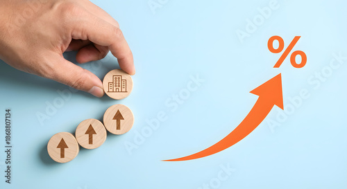 business growth, increasing profit, success concept