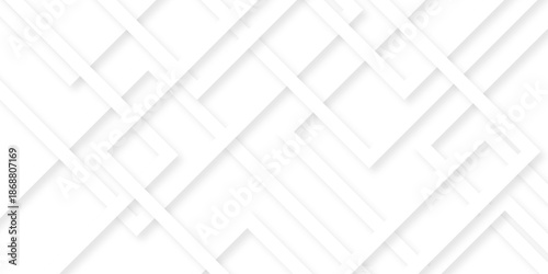 Abstract background with white lines. white transparent material in triangle squares shapes in random geometric pattern. Lines grid illustration pattern business design.