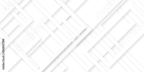 Abstract background with white lines. white transparent material in triangle squares shapes in random geometric pattern. Lines grid illustration pattern business design.
