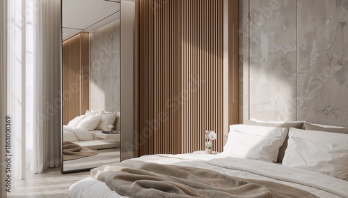 Cozy Bedroom Interior Design With Soft Lighting and Simple Decor