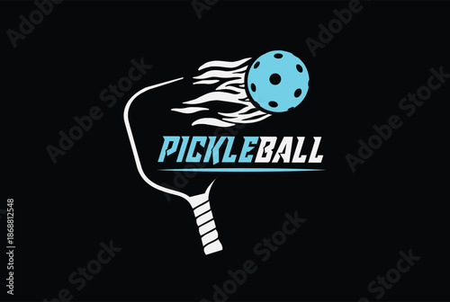 Pickleball Sports Badge logo vector - sports logo.