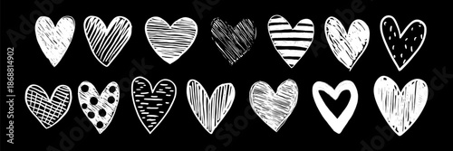 Modern vector icons for love, scrapbooking, print and web design.
