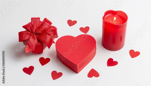 Gift and Candle Arrangement for Celebration of Love on Special Occasion in Br...