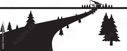 Collection of various black and white icons