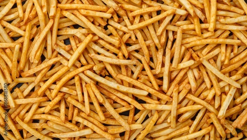 Cheese Sauce Covers French Fries in a Large Serving From a Fast Food Restaurant