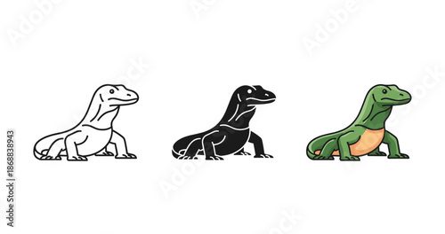 Coloring evolution of a lizard: from outline to colorful reptile illustration