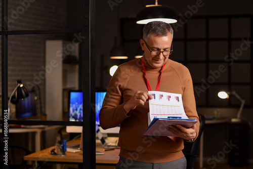 Male business analyst with ...