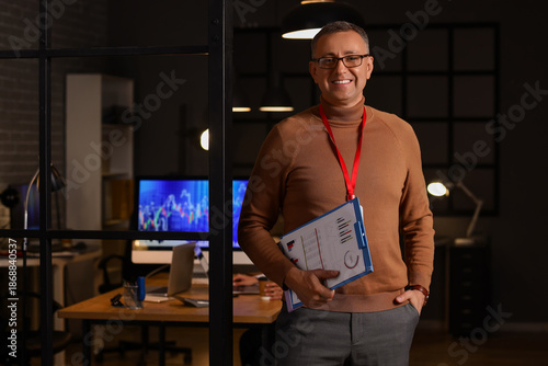 Male business analyst with ...