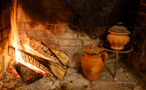 In winter, while it snows outside and the polar cold rages, the wood-burning fireplace with its magic and warmth, holds you in a warm and relaxing embrace.