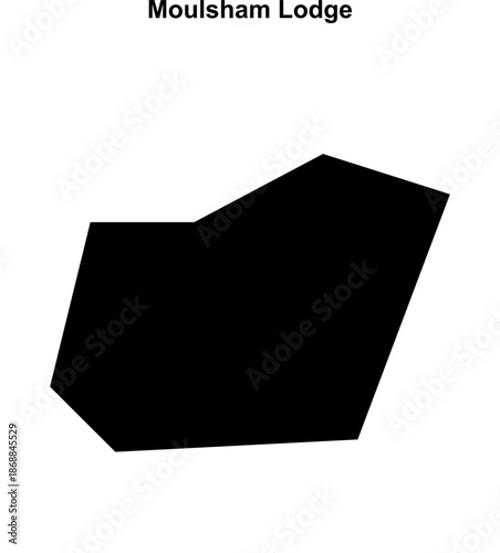 Moulsham Lodge (England) blank outline map