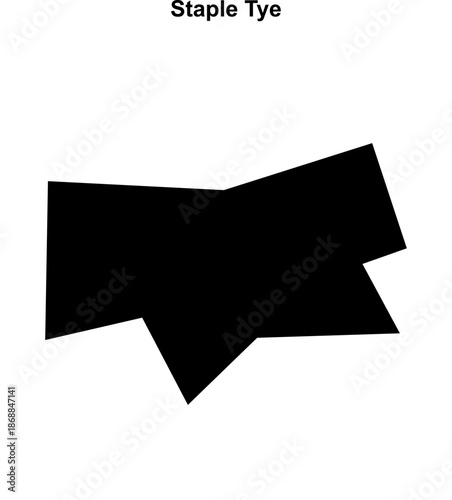 Staple Tye (England) blank outline map