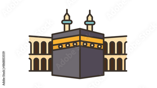 Kaaba illustration vector 