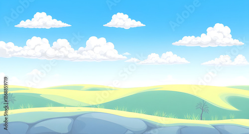 landscape, sky, clouds, cloud, nature, scenery, background, outdoor, horizon, atmosphere, weather, blue, white, daylight, sunny, bright, peaceful, calm, serene, fresh, natural, environment, open, wide