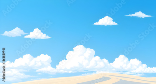 landscape, clouds, cloud, sky, nature, scenery, background, outdoor, horizon, atmosphere, weather, blue, white, daylight, sunny, bright, peaceful, calm, serene, fresh, natural, environment, open, wide
