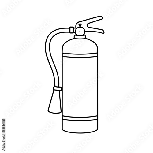 fire extinguisher line logo vector icon on a white background
Vector line logo icon
