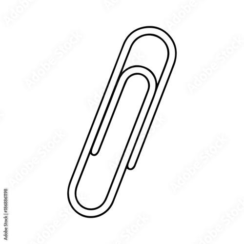 clip line logo vector icon on a white background
Vector line logo icon