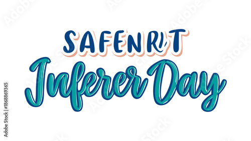 Vibrant hand-lettered typographic design celebrating a unique day with creative script and stylish modern calligraphy on a clean background