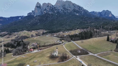 Fiè allo Sciliar, Church of Sant'Antonio. Dolomites