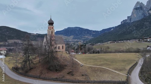Fiè allo Sciliar, Church of Sant'Antonio. Dolomites