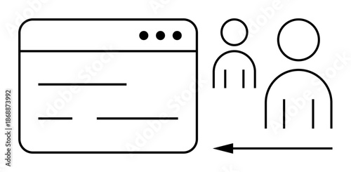 User management concept. User management system displaying interface elements and profile icons. User management improves access, organization, and efficiency. For business, HR, apps, systems