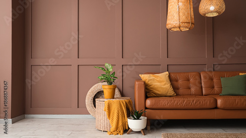 Interior of stylish living ...