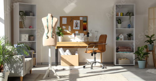 Interior of atelier with ma...