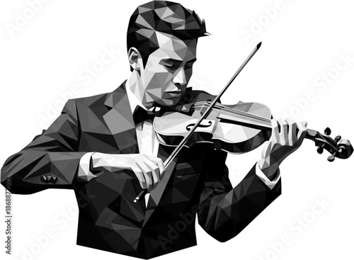 young man playing violin