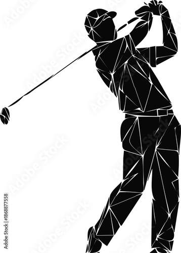 golf player silhouette