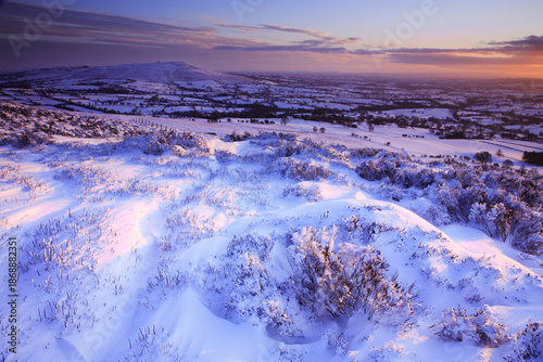 Snow, Stoke Enclosure, Shropshire