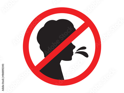 Do Not Spit Sign Clip Art
