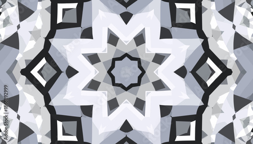 Abstract Kaleidoscope Pattern - Geometric Background