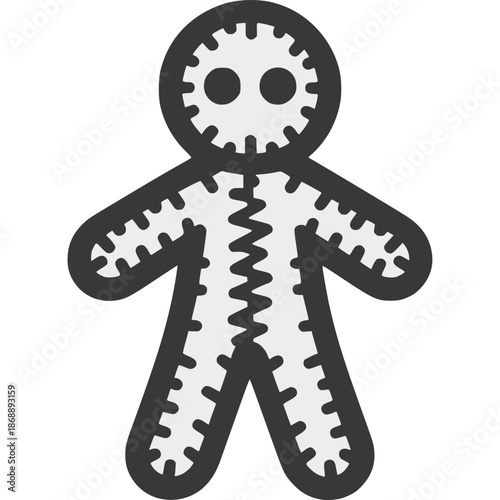 Voodoo Doll Icon Vector