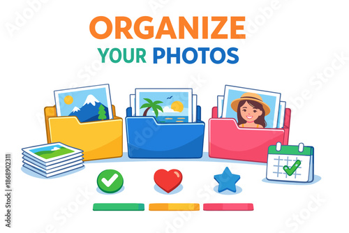 Digital photo organization: efficient sorting and filing system