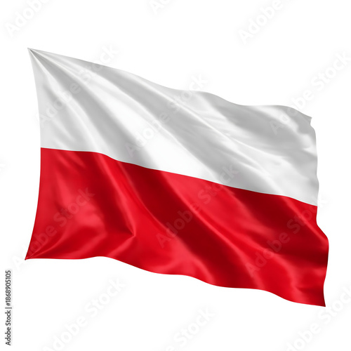Poland National Flag Waving on Flagpole Free Download Poland National Flag Waving on Flagpole - GFXLoad